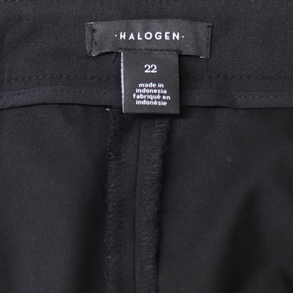 NEW Halogen Straight Leg Slant Pocket Career Trouser Pants Black Plus Size 22 - Picture 6 of 11